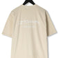 T-shirt beige met rug bedrukking