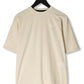 T-shirt beige met rug bedrukking